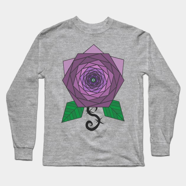 Purple rose Long Sleeve T-Shirt by Sunwutreasurex5